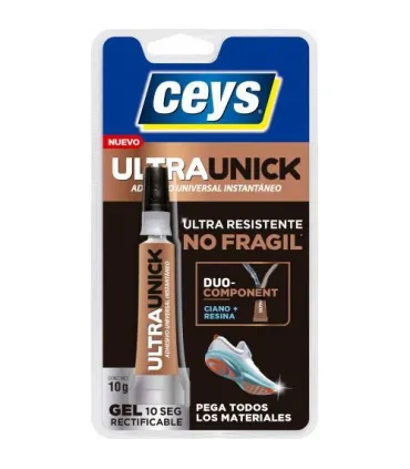 BLISTER ADHESIVO UNIVERSAL INSTANTANEO ULTRAUNIQ GEL CEYS 10GR