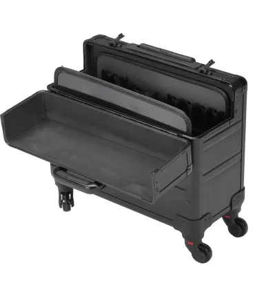 MALETA ALUMINIO TROLLEY  4 RUEDAS, APERTURA VERTICAL