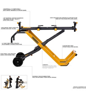 SOPORTE BANCADA UNIVERSAL Quickset para Ingletadora TOUGHBUILT CON RUEDAS