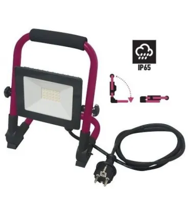 FOCO PROYECTOR LED 50W 5500 LUMENS IP65 CON SOPORTE SUELO
