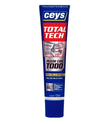 TUBO ADHESIVO SELLADOR T-TECH TRANSPARENTE 125 ml