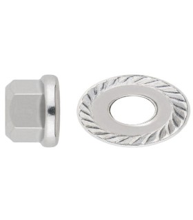 TUERCA C/ARANDELA GRAFILADA DIN6923 INOX-A4 M6 AISI316