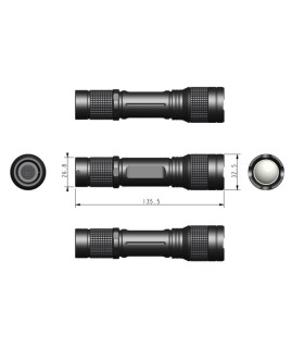 LINTERNA RECARGABLE LED 1000LM USB-C