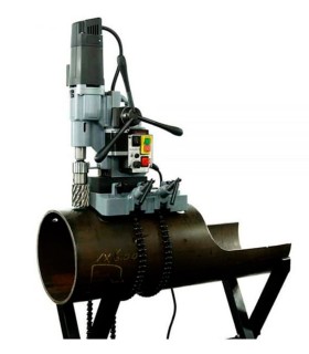 BASE PARA TAL.FRESADOR SOBRE TUBOS Ø35-505mm CON CADENAS