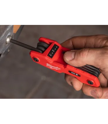 JUEGO LLAVES ALLEN NAVAJA 8 PIEZAS 1,5-8mm MILWAUKEE