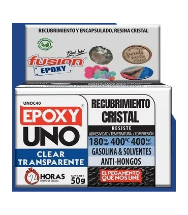PEGAMENTO FUSION EPOXICO TRANSPARENTE UNOC50 50 GR