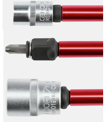 JUEGO ADAPTADORES LARGOS 200mm P/PUNTAS Y VASOS 1/4"