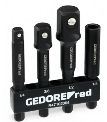 JUEGO DE ADAPTADORES PARA VASOS CON MANGO HEX. 1/4" PARA ATORNILLADORES