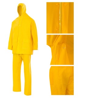 TRAJE IMPERMEABLE AMARILLO C/SOPORTE TXXL