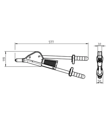 REMACHADORA GESIPA HN2 DE 2 BRAZOS