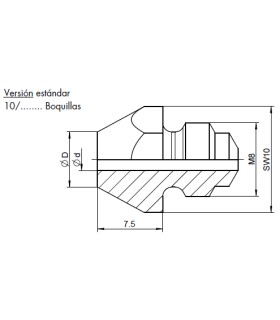 BOQUILLAS REMACHE 2,4 REF.T10/18
