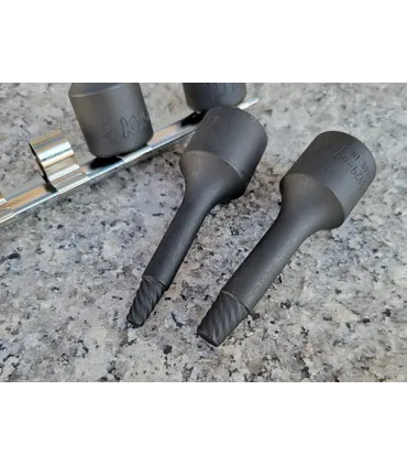 JUEGO VASOS EXTRACTOR AFLOJA PERNOS 2-3-4-6-8-10 3/8"