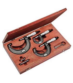 ESTUCHE 3 MICROMETROS EXTERIORES STARRET 0-75MM