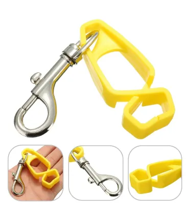 CLIP SUJETA GUANTES PROTECCIÓN NEGRO