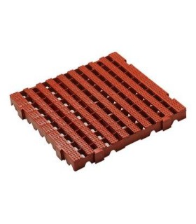 LOSETA PLASTICA ANTIDESLIZANTE 500x500x50 MARRON