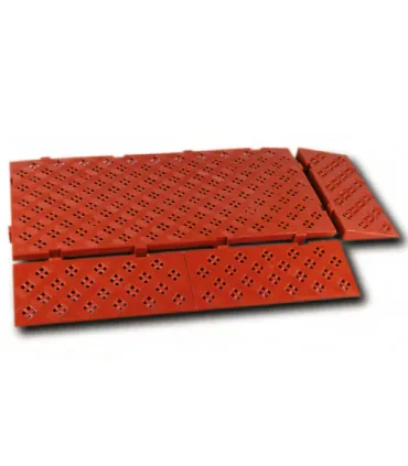 LOSETA PLASTICA ANTIDESLIZANTE 500x500x50 MARRON