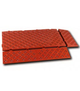 RAMPA REMATE 500x200x50mm LOSETA PLAST. ANTIDESLIZ. MARRON