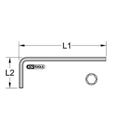 LLAVE ALLEN DIN911 NORMAL 19mm