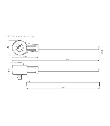 MULTIPLICADOR PAR MANUAL: ENTRADA 3/4"-900Nm - SALIDA 1"-2700Nm.