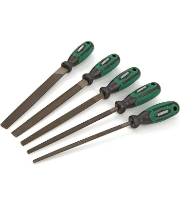 JUEGO 5 LIMAS TALLER C/MANGO 8" 200mm