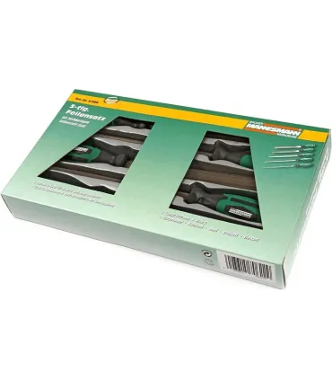 JUEGO 5 LIMAS TALLER C/MANGO 8" 200mm