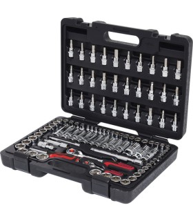 JUEGO KS VASOS+PUNTAS 1/4+3/8 PULGADAS+METRICO 99PCS 918.0699