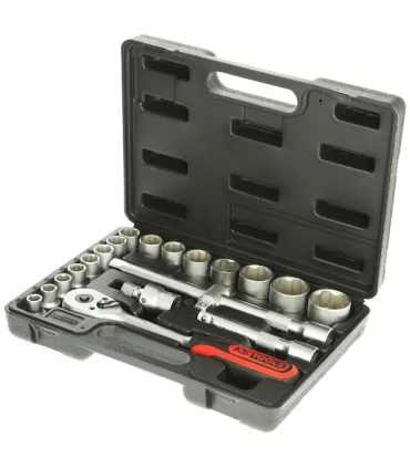 JUEGO 20 VASOS (10-32)+CARRACA 1/2+ACCESORIOS