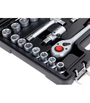 JUEGO 20 VASOS (10-32)+CARRACA 1/2+ACCESORIOS