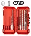 ESTUCHE PACKOUT MILWAUKEE 7 BROCAS SDS-PLUS 2 FILOS
