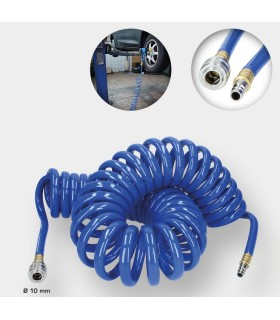 ESPIRAL TUBO AIRE Ø10mm Lomng 10 Metros C/ ENCHUFE RÁPIDO