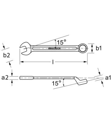 LLAVE COMBINADA DIN3113B CODO 65mm