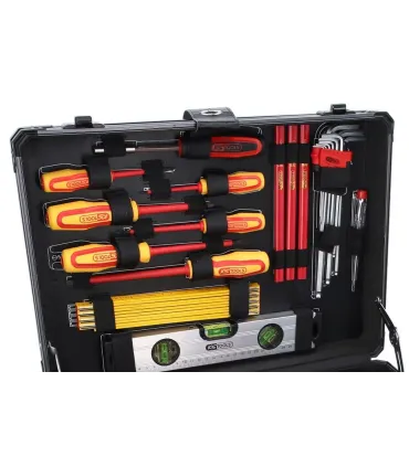CAJA 128 HERRAMIENTAS ELECTROMECANICO KS TOOLS 911.0628