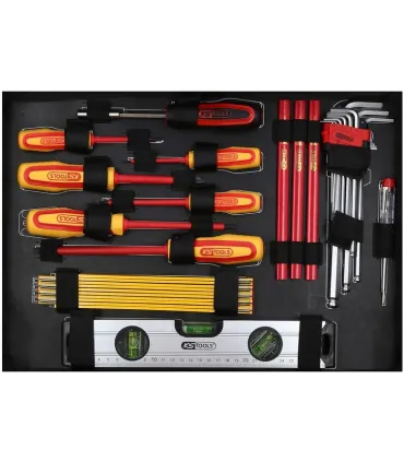 CAJA 128 HERRAMIENTAS ELECTROMECANICO KS TOOLS 911.0628