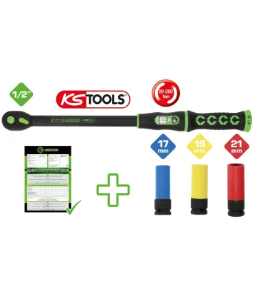 LLAVE DINAM. COMPET 1/2" REV 40-200Nm L 515mm