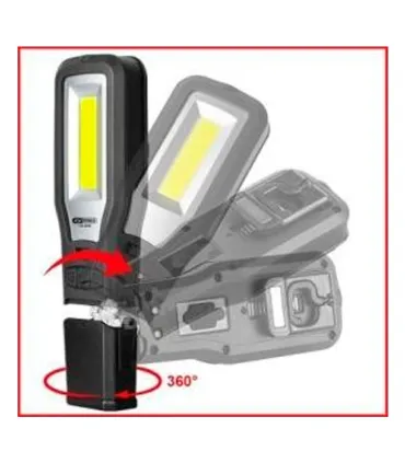 LINTERNA TALLER RECARGABLE COB LED 550 Lumens