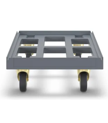 PLATAFORMA RUEDAS GAVETAS EURO 600X400 GRIS PLASTICA