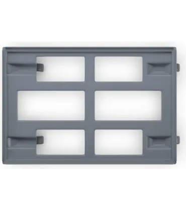 PLATAFORMA RUEDAS GAVETAS EURO 600X400 GRIS PLASTICA