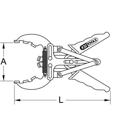 PINZA TENAZA SEGMENTOS PISTON 50-100mm