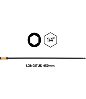 PORTAPUNTAS 1/4" MAGNETICO 450MM EXTRA LARGO