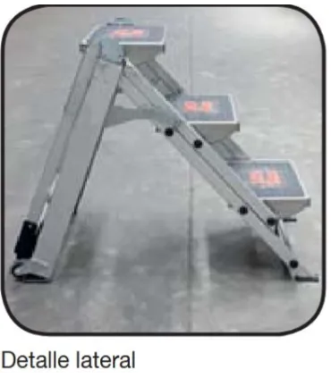 ESCALERA ALUMINIO 5 PELDAÑOS PROFESIONAL