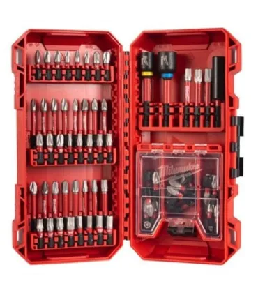 ESTUCHE DE 70 PIEZAS SHOCKWAVE MILWAUKEE