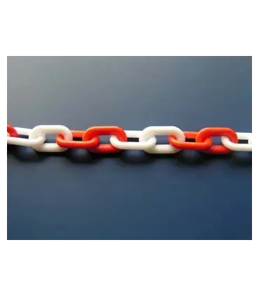 M.CADENA PVC PROTECCION ROJA/BLANCA 6mm