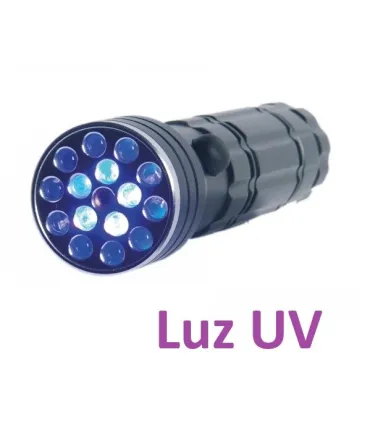 LINTERNA INSPECCION 3 USOS: ULTRAVIOLETA + LUZ LED + LASER