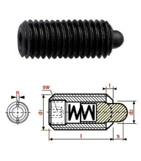 POSICIONADOR DESMONTABLE C/ALLEN M12x28