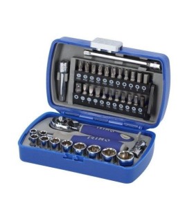 JUEGO VASOS Y PUNTAS 1/4" IRIMO 37 PIEZAS (DE BOLSILLO)