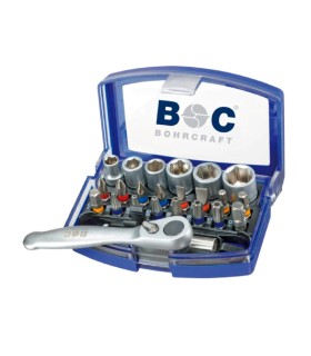 SURTIDO 24pcs PUNTAS ATORN+VASOS+CARRACA BC PB24