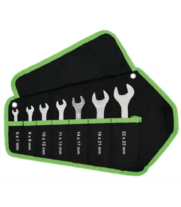 JUEGO 7 LLAVES PLANAS FIJAS DELGADAS 3mm 6x7 a 14x17