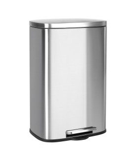 CUBO/ PAPELERA INOX 50 LTS. PEDAL+TAPA