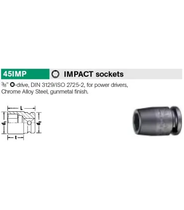 VASO IMPACTO 1/2" STAHLWILLE 50 IMP 27