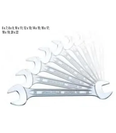 J.LLAVES PLANA FIJA 8pz 6-7/20-22 STAHLWILLE